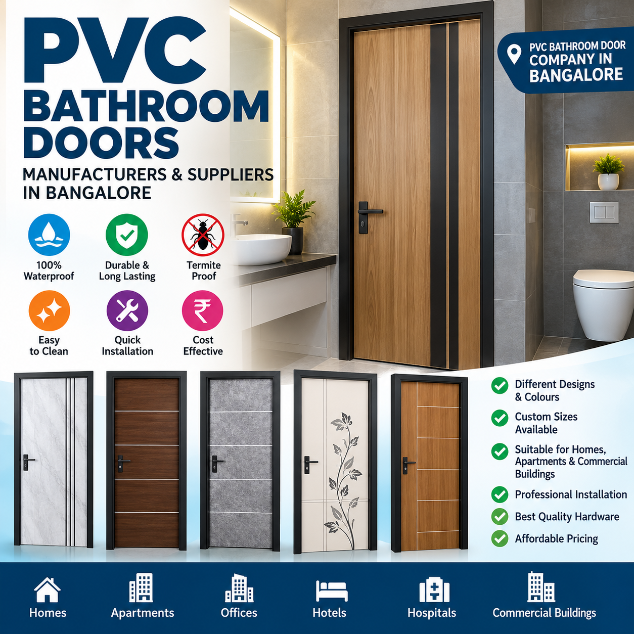 Ajith Pvc Interior - Latest update - PVC Bathroom Door Company in Bangalore